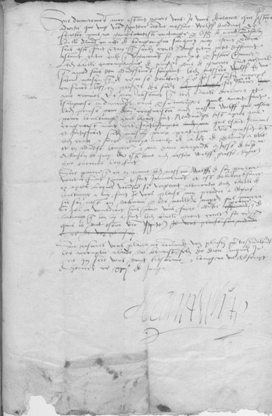 Lettre à l'empereur concernant un différend entre le sieur de Mont-Saint-Sorlin et Wolff Dietrich.