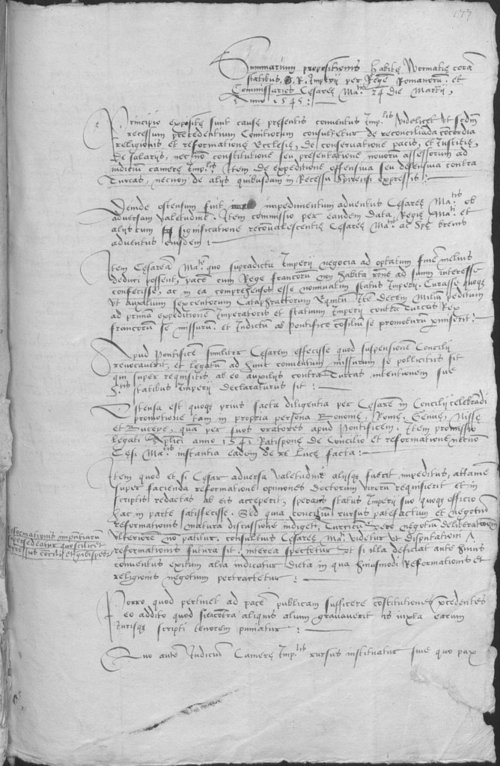 Summarium propositionis habitae Wormatiae coram Statibus Romani imperii