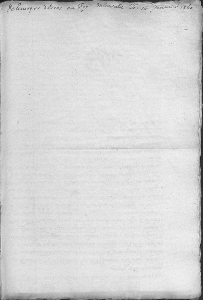 16 janvier 1560